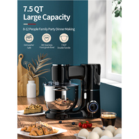 LDW-1550 moteur à courant alternatif 1900W Robot de pâtisserie mélangeur sur socle électrique 6 vitesses contrôle 6.5L bol de cuisine domestique pour boulangerie