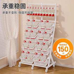 Nhiều lớp cửa hàng cửa hàng siêu thị lưu trữ Kệ Trái Cây Rau lưu trữ Kệ thực phẩm snack kẹo lưu trữ di động giá - Product Image 6