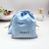 Sac en satin personnalisé avec cordon de serrage pour bijoux, perruques, cadeaux, rangement, avec option d'impression de logo