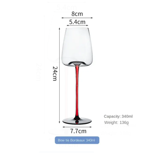 Calice di cristallo di lusso di alta qualità da vino rosso Bordeaux <span class=keywords><strong>bicchiere</strong></span> da champagne con fondo nero - Product Image 5