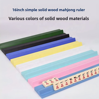 Support de tuiles de mahjong en bois massif robuste, option multicolore, support de tuiles stable pour jeu de mahjong en intérieur, accessoire de jeu