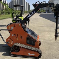Chargeuse compacte sur chenilles HS03, système hydraulique multifonctionnel pour la construction, l'aménagement paysager et l'agriculture