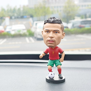 <strong>2026</strong> Resin Craft Figures 3D Football <strong>Basketball</strong> Star Bobble Head Doll Statues Souvenir Gift Bobblehead Car Decor - Product Image 3