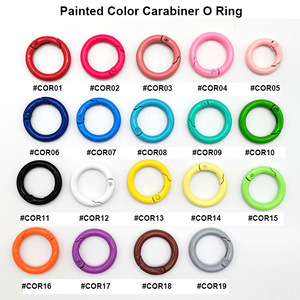 Yyx Vòng mùa xuân Snap móc <span class=keywords><strong>Carabiner</strong></span> mùa xuân cổng O vòng màu mùa xuân móc vòng <span class=keywords><strong>Carabiner</strong></span> - Product Image 4