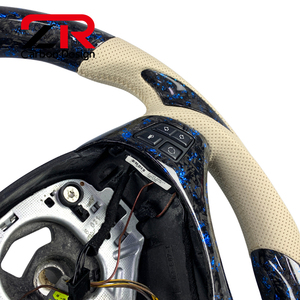 Volante de Fibra de Carbono Forjado Azul Personalizado para <span class=keywords><strong>BMW</strong></span> M3 E90 E91 E92 E82 E87 E88 <span class=keywords><strong>320d</strong></span> 330i 335i 135i 128i Coupé 2006-2013 - Product Image 3