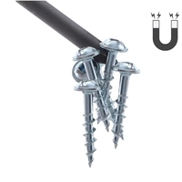 Juego de 12 puntas magnéticas para destornillador de vástago hexagonal de 1/4 pulgadas, estuche rígido, acero S2 OEM, herramienta manual para tornillos Torx, estrella y estriados