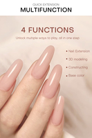 Gel de modelage 3D en gros sous marque privée pour extension d'ongles, gel de construction, gel de modelage pour nail art