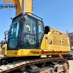 Excavadora de cadenas grande original CAT 374F de 74 toneladas usada, con cucharón estándar para minería, canteras, movimiento de tierras pesadas y equipo pesado. - Product Image 2