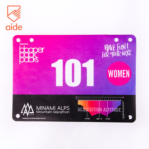Dossards de course en papier Tyvek jetables, imperméables et imprimés sur mesure pour adultes, pour événements de course et marathons - Product Image 1