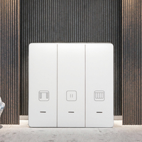 Interrupteur mural intelligent Wifi Tuya standard US pour rideaux, commande vocale/à distance avec Google Alexa pour la maison