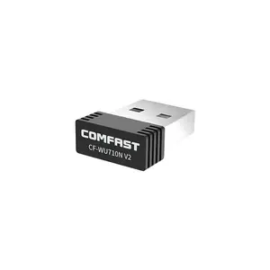 Comfast गर्म बेच यूएसबी वाईफ़ाई वायरलेस एडाप्टर CF-WU710N V2 150Mbps आईईईई 802.11n जी बी मिनी यूएसबी नेटवर्क कार्ड MT7601 2.4GHz डोंगल