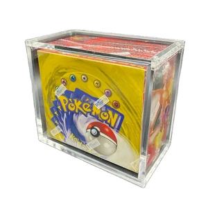Boîte de protection transparente pour boîte de <span class=keywords><strong>booster</strong></span> de la 1ère édition de Pokémon, boîte de protection transparente pour cartes TCG, boîte de présentation en acrylique - Product Image 2