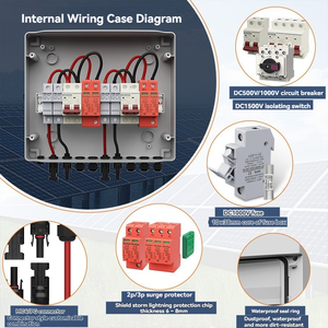 DC 500V 20A/25A/32A Hocheffizienter <span class=keywords><strong>2</strong></span>-Ein-/<span class=keywords><strong>2</strong></span>-Ausgang ABS TÜV-Zertifizierter PV-Combiner-Schaltkasten für Gewerbliche Industrielle 2P-Stromkreise - Product Image 4