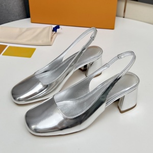 Zapatos de tacón alto formales de marca famosa de diseñador de alta calidad, zapatos Mary Jane de punta redonda, versátiles y casuales para mujer. - Product Image 5