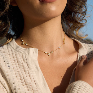 Collar Gargantilla ERESI Elegante, Delicado y Lindo, Estilo Coreano Minimalista, para Uso Diario, Chapado en Oro de 18k PVD, Resistente al Deslustre, Joyería de Acero Inoxidable 316L - Product Image 2