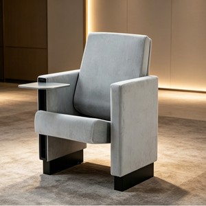 Silla de cine en casa HCSY HOME, gris claro P8129DB con reposabrazos para cine en casa y asientos de auditorio - Product Image 1