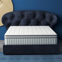 Matelas roulé haut de gamme King Size en tissu jacquard, système de literie pliable et peu encombrant