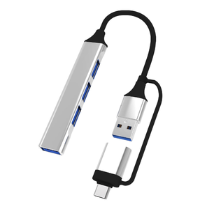 <span class=keywords><strong>USB</strong></span> loại C <span class=keywords><strong>HUB</strong></span> Dock <span class=keywords><strong>3.0</strong></span> <span class=keywords><strong>USB</strong></span> <span class=keywords><strong>3.0</strong></span> <span class=keywords><strong>2</strong></span>.0 <span class=keywords><strong>Hub</strong></span> 4 cổng đa Splitter Adapter OTG cho máy tính xách tay hợp kim nhôm - Product Image 2