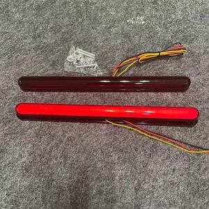 ไฟ LED แบบแท่งยาว สีดำ สำหรับวิ่งกลางวัน 12V 24V ไฟเบรกสำหรับรถบรรทุก รถจักรยานยนต์ ไฟเตือนความปลอดภัยด้านหลัง อะไหล่ตกแต่ง - Product Image 5