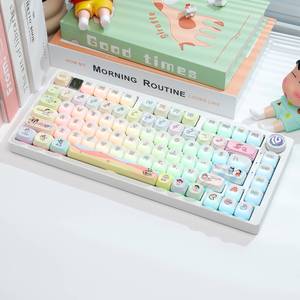 คีย์บอร์ดแบบมีสาย LEOBOG รุ่น Hi75c RGB แบบปรับแต่งได้ โครงสร้างอะลูมิเนียมแบบ Gasket ออกแบบตามหลักสรีรศาสตร์สำหรับเดสก์ท็อป เสียงมาจองใหม่ ไร้เสียงรบกวน - Product Image 3