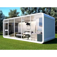 Bâtiment de bureau modulaire ignifuge Apple Cabin, conception moderne, installation rapide, structure en acier, étanche, pour centre commercial, hôtel, école