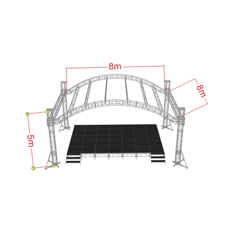 10x20 high-quality aluminum frame portable lightweight Mordular exhibition and trade show advertising truss booth display