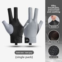 Gants de billard WRELS antidérapants, durables, respirants, à trois doigts, pour la compétition, pack individuel, gants de snooker