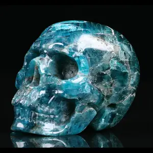 도매 고품질 크리스탈 조각 두개골 자연 2.0 인치 kyanite 두개골 치유 크리스탈 홈 장식 또는 선물