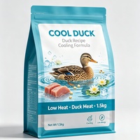 Sac d'alimentation pour chats à fenêtre transparente de qualité alimentaire, gaufré, haute résistance, anti-déformation, pour aliments pour chats faibles en gras, pour commande en gros, transfrontalier