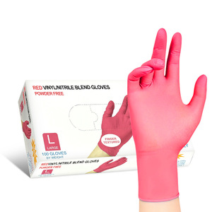 Gants en nitrile violets jetables sans poudre Wanli's Good Helper, taille L, pour la fabrication mécanique et la protection domestique - Product Image 3