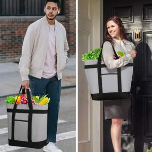 Bolsa Térmica Personalizable Reutilizable para Comestibles y Entrega de Alimentos, Mantiene la Comida Fría/Caliente, Compatible con <span class=keywords><strong>Uber</strong></span> <span class=keywords><strong>Eats</strong></span>/Doordash - Product Image 5