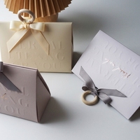 Scatola Regalo di Lusso Stile Milano RTS con Manico in Legno 22*7,5*14cm, Scatola di Carta Fatta a Mano per Confetti Matrimoniali