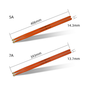 <span class=keywords><strong>Baquetas</strong></span> de arce de colores para principiantes, accesorios de instrumentos musicales, 5A, 7A, gran oferta, precio barato - Product Image 4