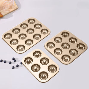 Moldes para hornear donuts en casa, creativos mini moldes antiadherentes para hacer pasteles y galletas, bandejas de acero al carbono. - Product Image 3