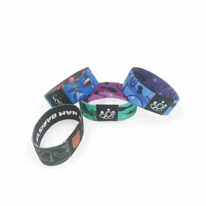 Pulseras Elásticas Personalizadas de Poliéster con Logotipo Impreso, de Alta Calidad, al por Mayor, con Logotipo Personalizado - Product Image 2
