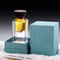 Flacons de parfum carrés en verre faits à la main de style égyptien vintage, 50 ml et 30 ml, pour emballage de diffuseur, production d'usine, qualité supérieure