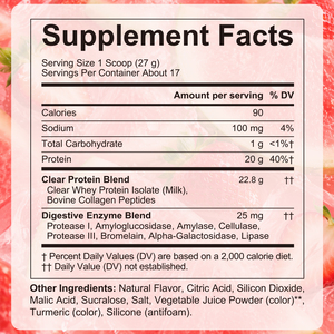 SOLOTREE Direktvertrieb Klares Whey-Proteinpulver 454g Erdbeere Wassermelone Kollagen-Peptide Leicht Verdaulich für Haare Haut Nägel - Product Image 6