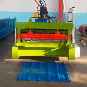 Máquina Automática para Fabricar Paneles de Revestimiento Metálico de Calibre 22, Máquina para Fabricar Paneles de Techo, Máquina Perfiladora de Rollos para Revestimiento de Pisos - Product Image 2