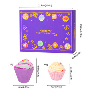 Boule de <span class=keywords><strong>bain</strong></span> moussante relaxante pour le corps entier, parfumée à la rose et à la lavande, avec hydratant, 120g, boîte cadeau - Product Image 4
