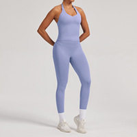 Offre Spéciale : Ensemble 4 Pièces Sans Couture – Débardeur Halter, Soutien-Gorge de Sport, Legging Taille Haute Push-Up – Tenue d'Entraînement et Yoga pour Femme