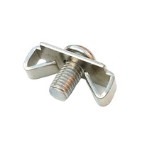 EU Standard 40 Profile Elastic Fastener Steel Elastic Connector with Hex Screw Zinc Plated Finish
