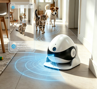 Robot de compagnie IA automatisé avec caméra HD, interaction mobile, évitement d'obstacles, recharge automatique, batterie 5000 mAh, compagnon interactif infrarouge