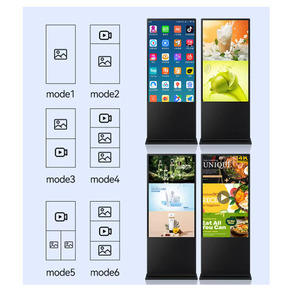 Kiosque publicitaire sur pied de 55 à 65 pouces, affichage numérique avec graphismes animés, prise en charge de l'option OEM, système d'exploitation Android/<span class=keywords><strong>Windows</strong></span>, IP54 - Product Image 4