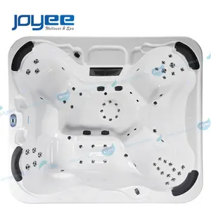 JOYEE rectangle grande taille USA importation acrylique massage bain à remous spa pour 6 personnes utiliser en plein air sexy spa baignoire