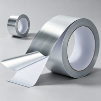 Ruban adhésif en aluminium haute température pour la réparation des conduits HVAC et l'isolation des tuyaux, ruban adhésif imperméable
