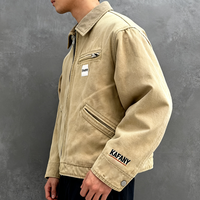 Kafany Fabricant sur mesure Veste d'entraîneur doublée unie pour homme Veste de travail design Veste à capuche respirante coupe-vent Automne