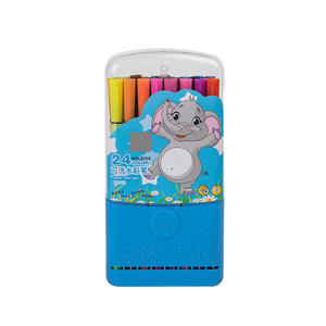 Ensemble de stylos aquarelle pour enfants, lavables, marqueurs, 12, 18, 24 couleurs, personnalisable, fournitures scolaires pour étudiants, fournitures artistiques - Product Image 2