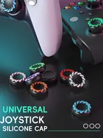 DATA FROG 4PCS Capuchons de joystick en silicone pour manette PS5 PS4 Pro Slim PS3 Xbox Series X S One 360