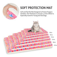 Couvertures douces et chaudes pour animaux de compagnie, très vendues, matelas chauds pour animaux avec motifs de chiens imprimés, pour un sommeil confortable en hiver