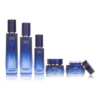 Emballage personnalisé de flacons et pots cosmétiques en verre de luxe de 50 ml, 100 ml, 120 ml, pour toner, sérum, crème pour le visage